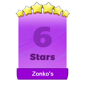 MMOJUGG Monopoly Go Zonko's 6 Stars-S18-9 Details View of Item Function and Use